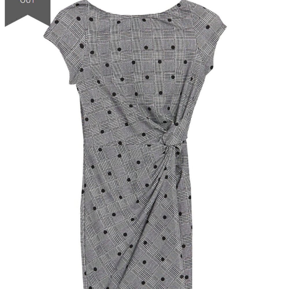 Love...Ady Plaid Twist Front Dress-Size S